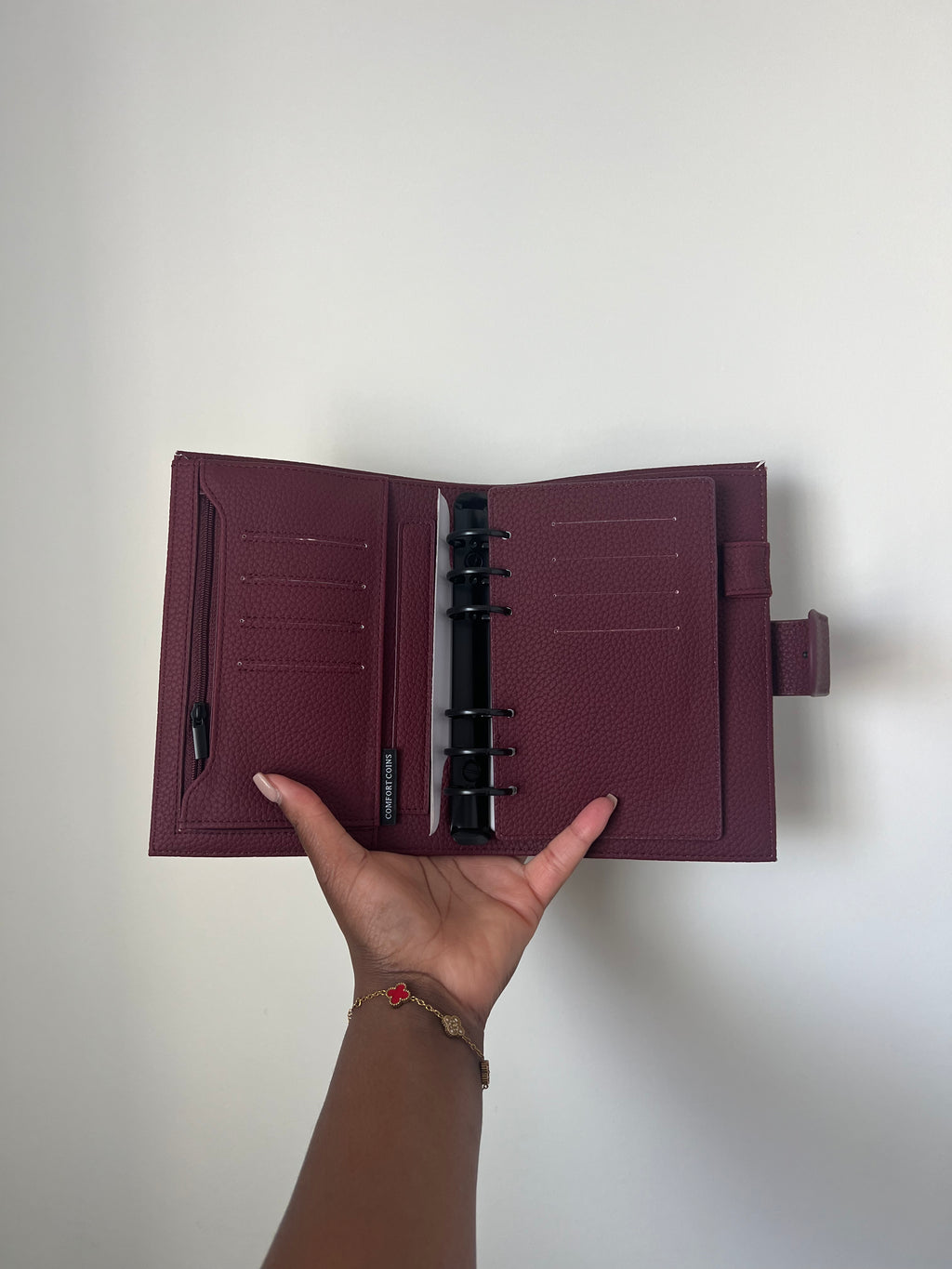 A6 Leather Binder | 30mm Black Rings | IMPERFECT BINDERS