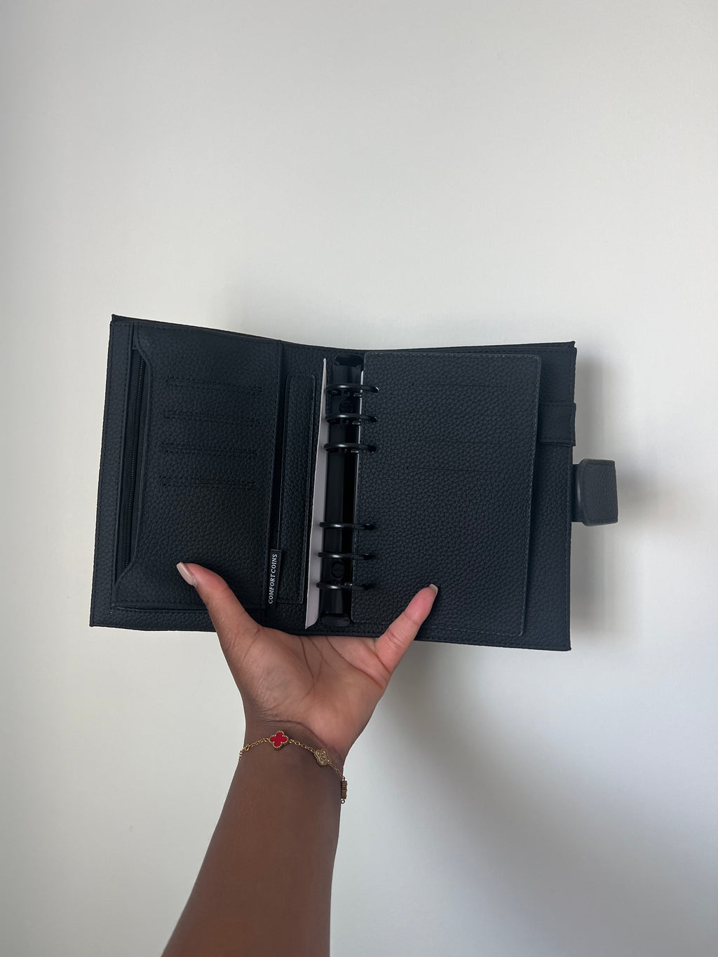A6 Leather Binder | 30mm Black Rings | IMPERFECT BINDERS