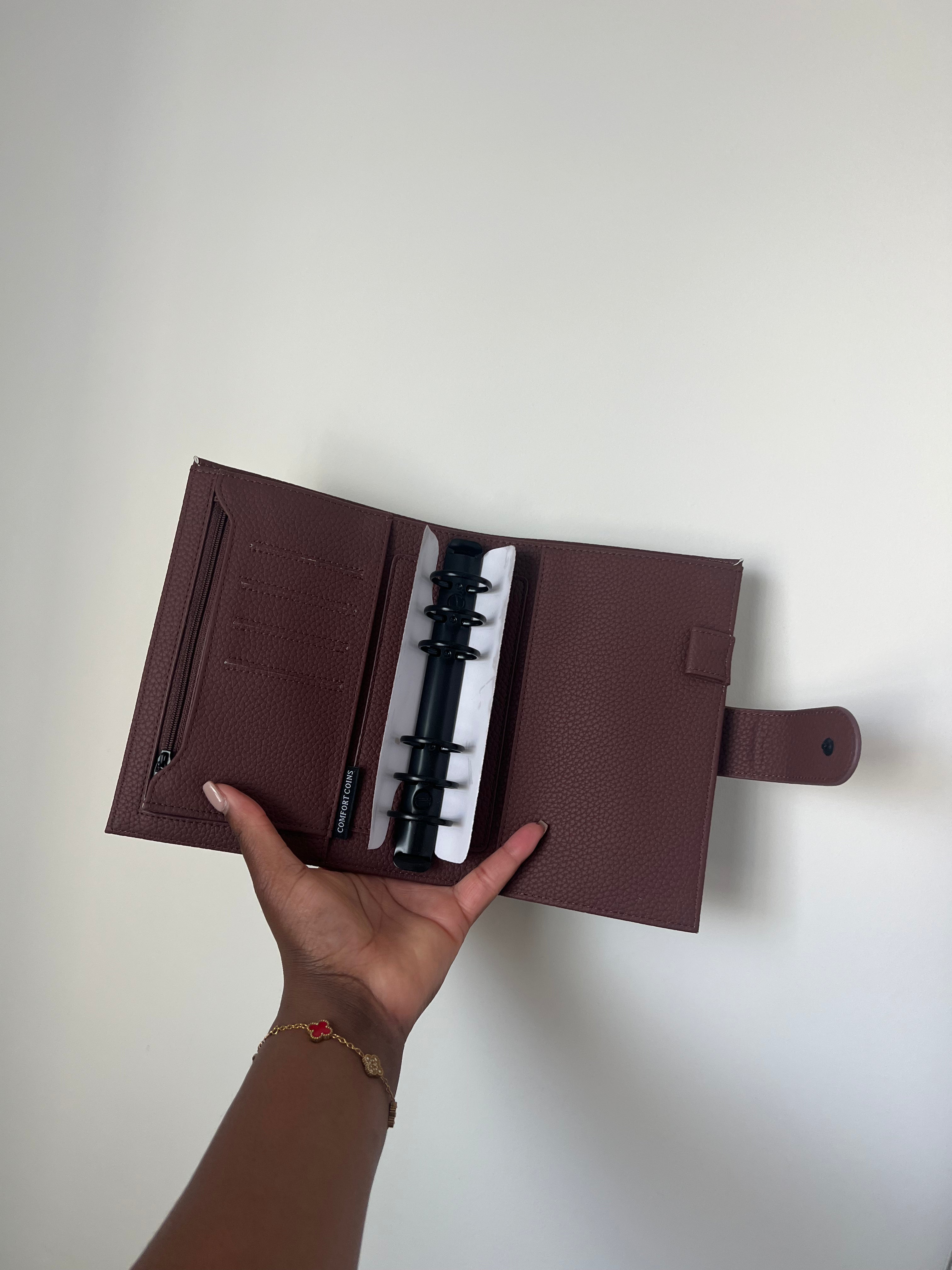 A6 Leather Binder | 30mm Black Rings | IMPERFECT BINDERS