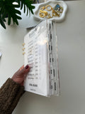 A5 Handmade $1-$100 Acrylic Binder Bundle w/ Tabbed Envelopes