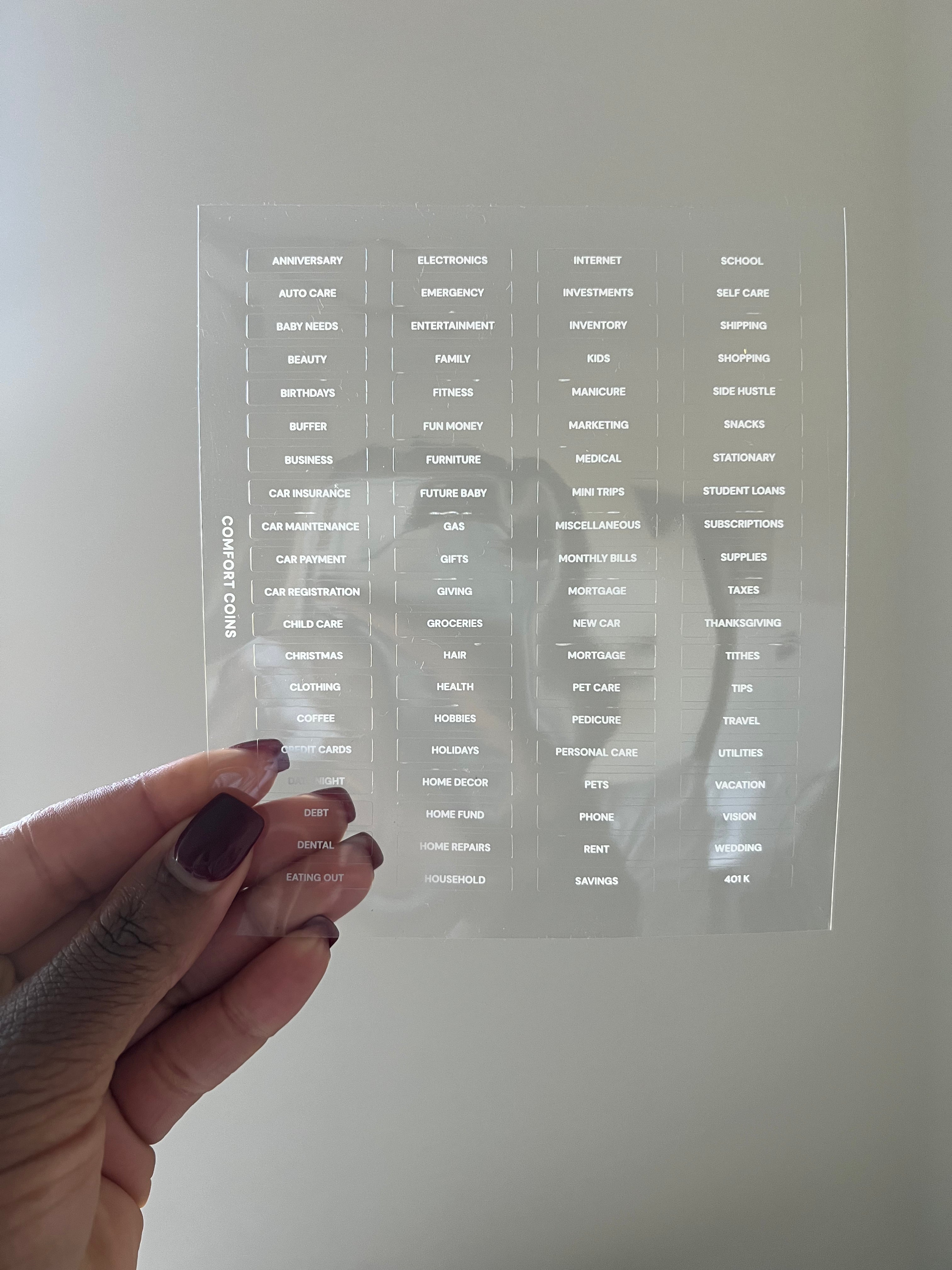 80 pcs Clear Divider Labels + CC Tweezers
