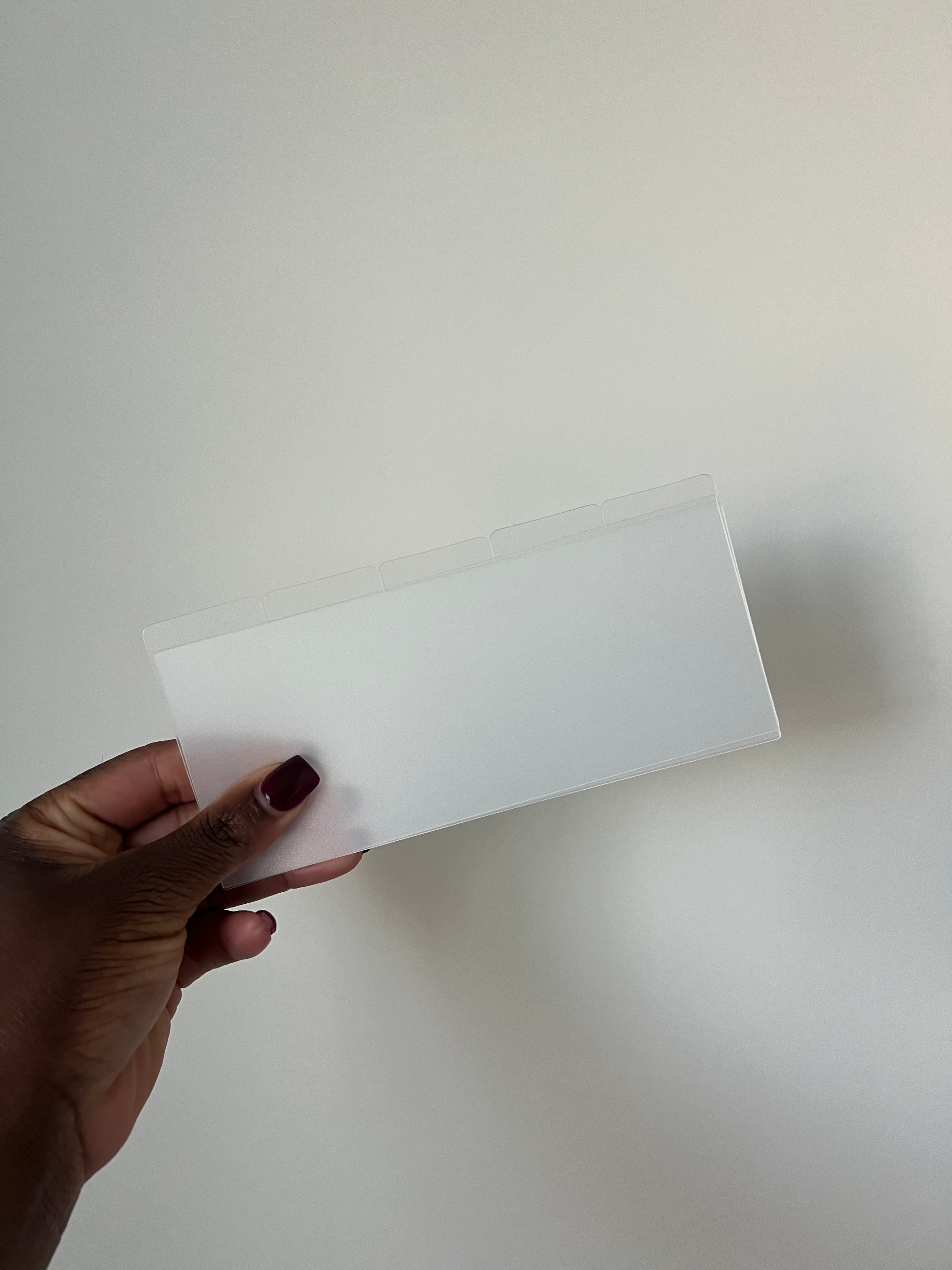 80 pcs Clear Divider Labels + CC Tweezers