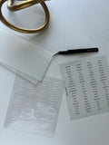 80 pcs Clear Divider Labels + CC Tweezers