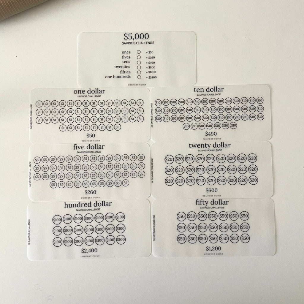 A6 5k Dollars Savings Challenges Inserts Bundle