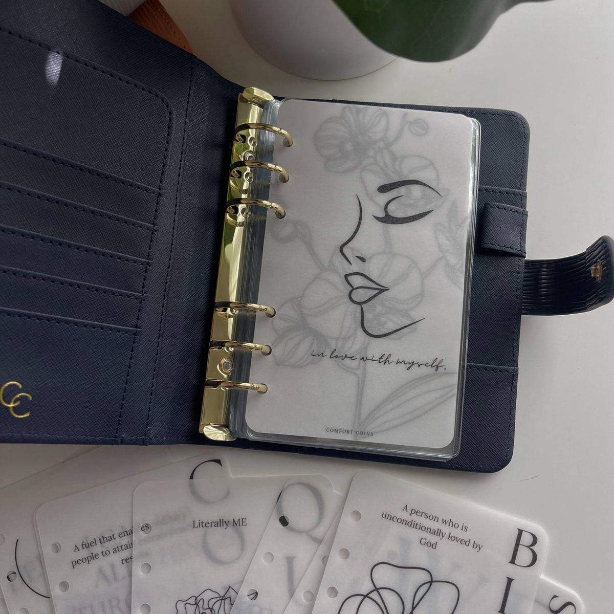A6 Frosted Dashboards | A6 Planner Dashboards | Line Art Dashboards | Women Beauty Dashboards| Motivational A6 Dashboards