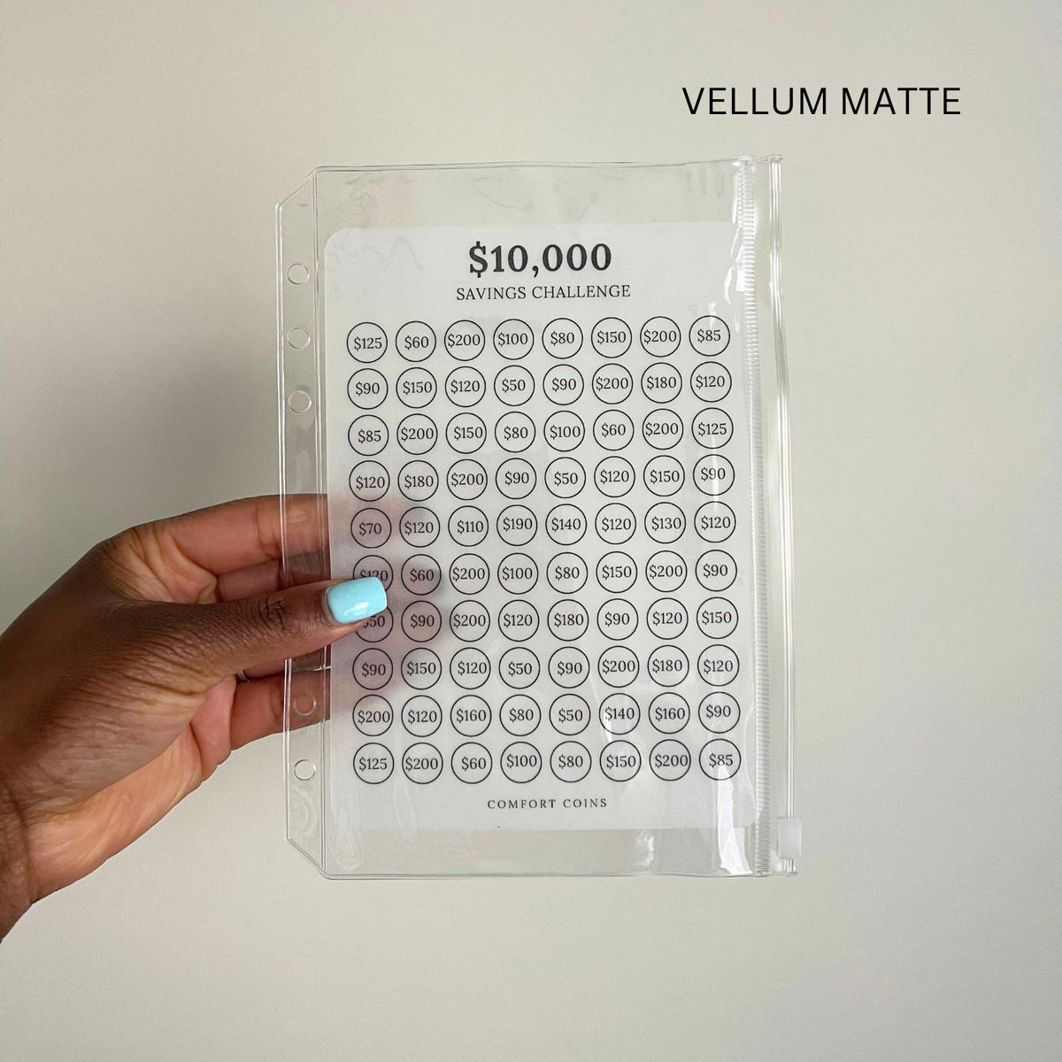 A5 10k Savings Challenge Insert