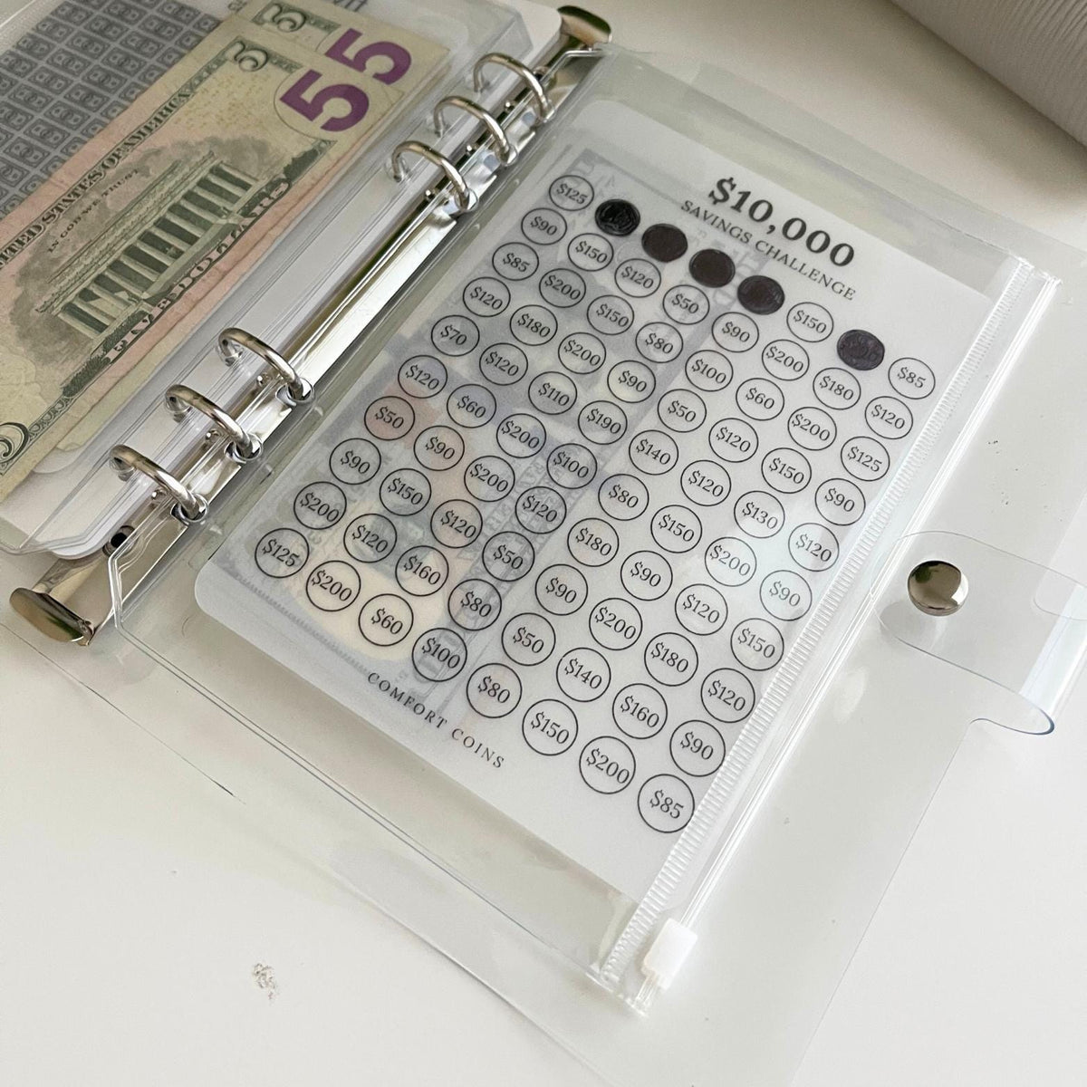 A5 10k Savings Challenge Insert