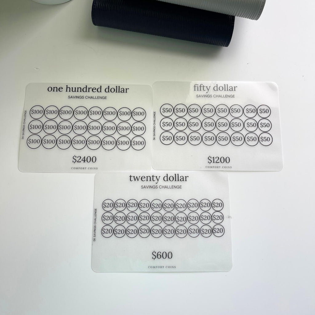 A5 5k Dollars Savings Challenge Inserts Bundle