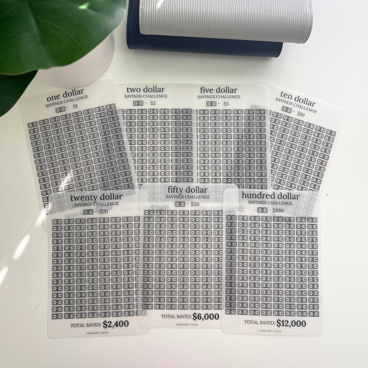 A5 Dollars Challenge Inserts Bundle