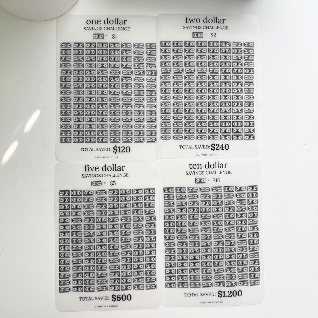 A5 Dollars Challenge Inserts Bundle