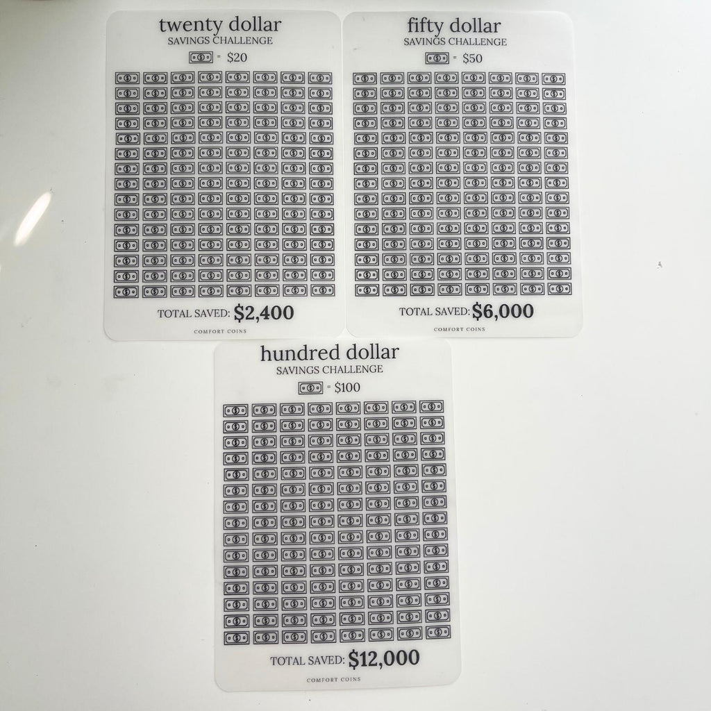A5 Dollars Challenge Inserts Bundle