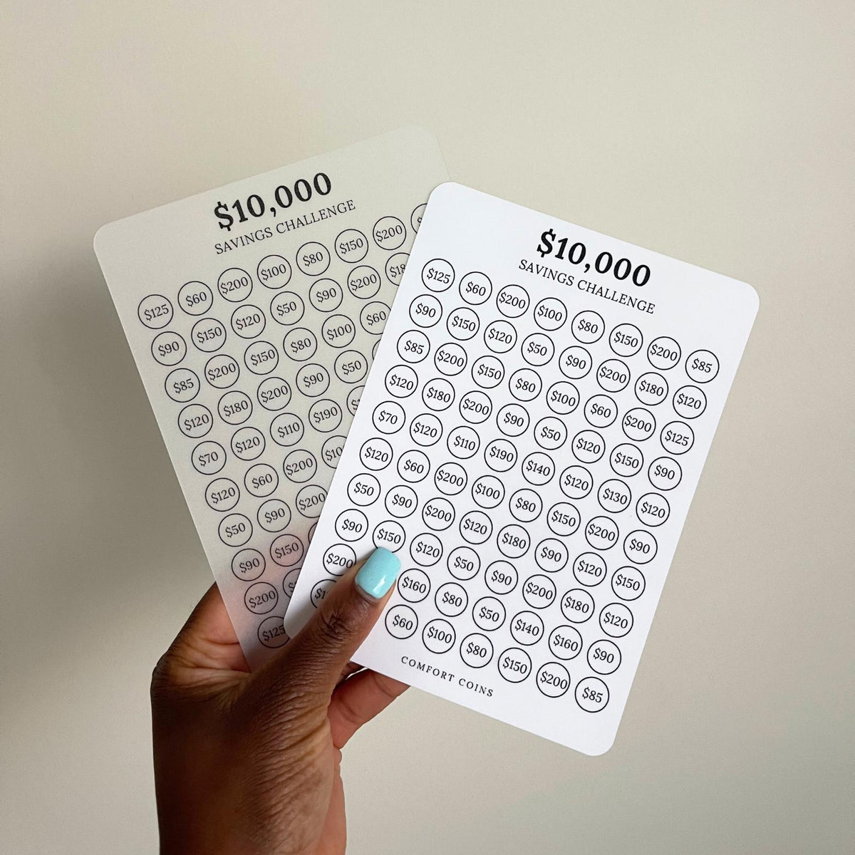 A5 10k Savings Challenge Insert