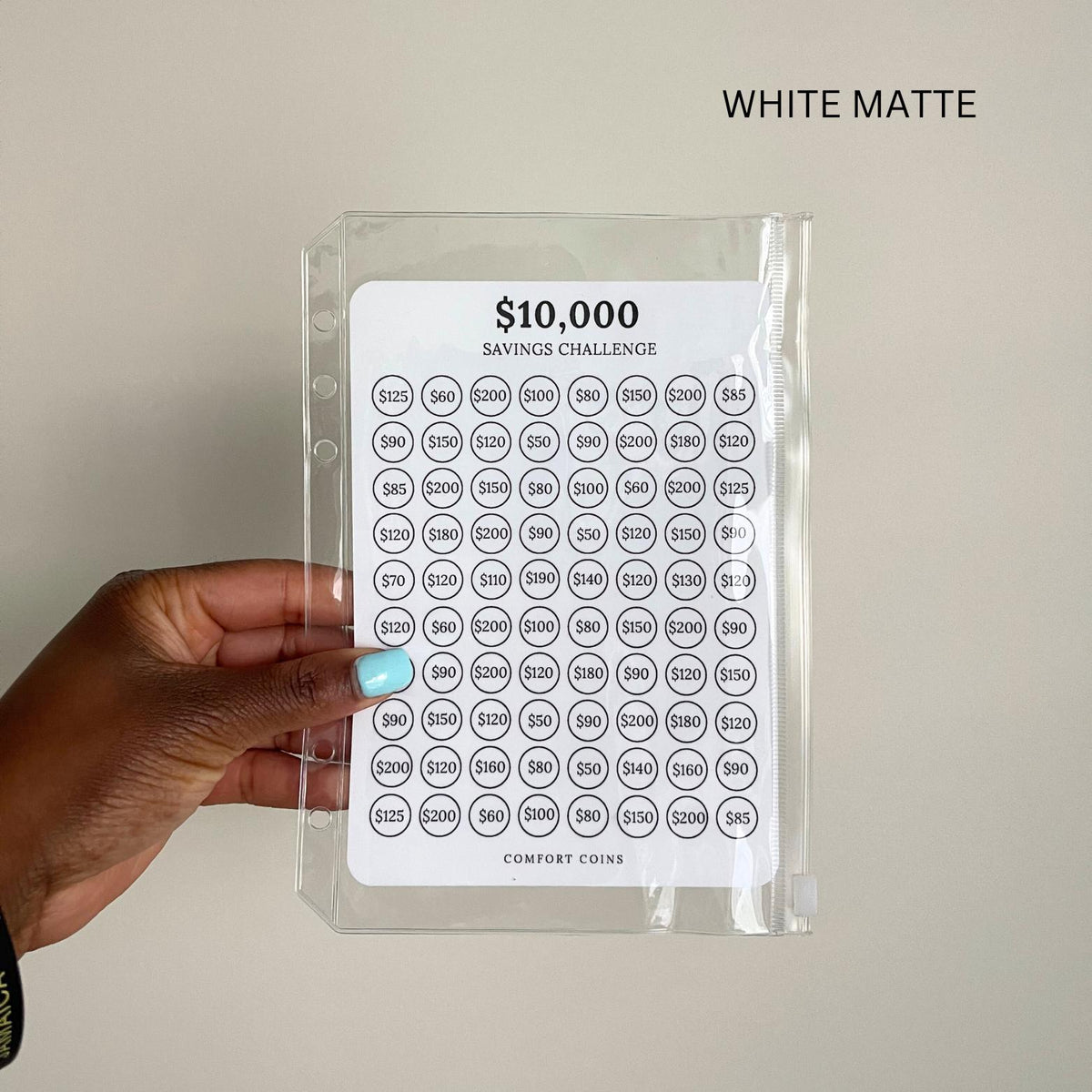 A5 10k Savings Challenge Insert