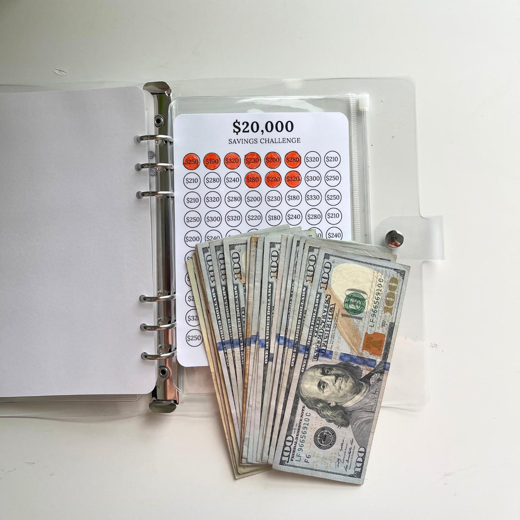 A5 20K Savings Challenge Insert