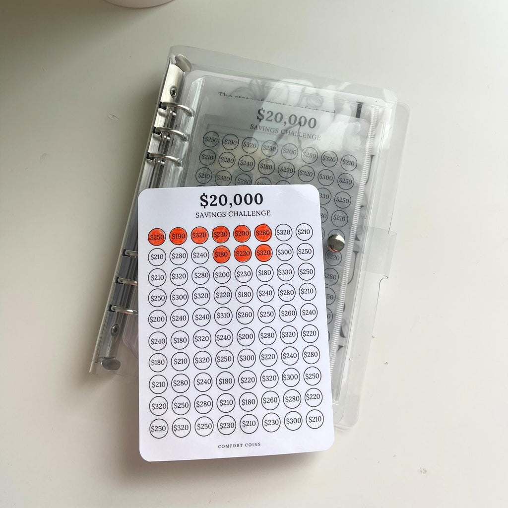 A5 20K Savings Challenge Insert