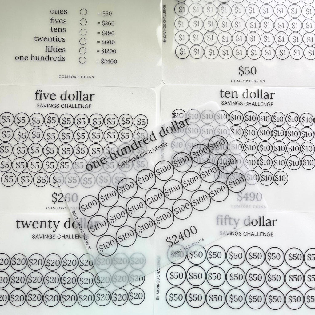 A5 5k Dollars Savings Challenge Inserts Bundle