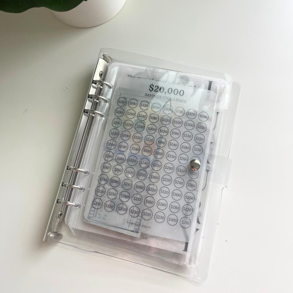 A5 20K Savings Challenge Insert