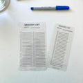 A6 Grocery List Budget Tracker