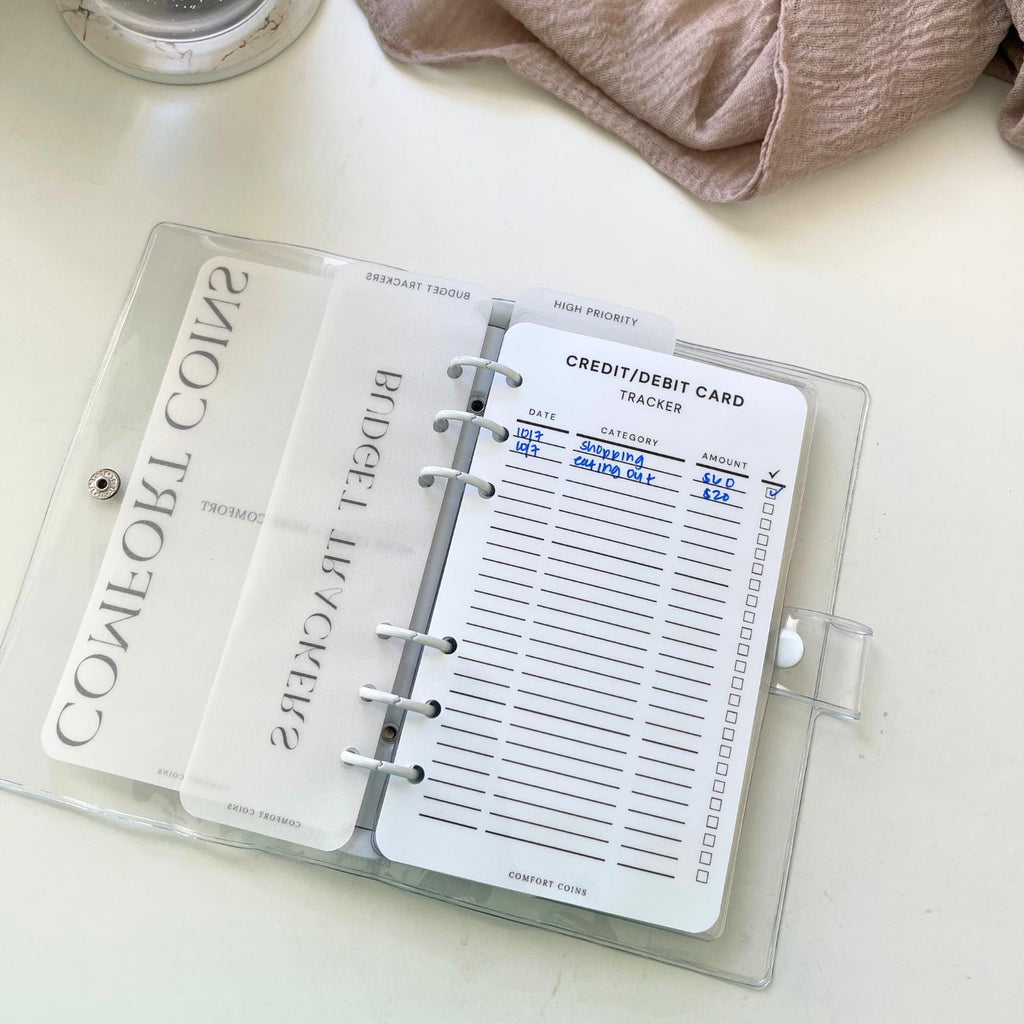 A6 Credit/Debit Card Trackers