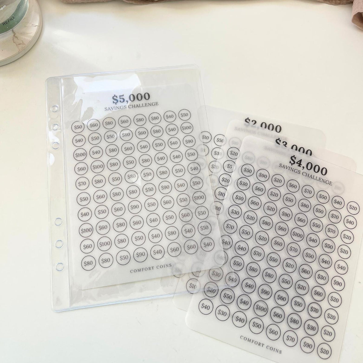 A5 2K, 3K, 4K, 5K Savings Inserts