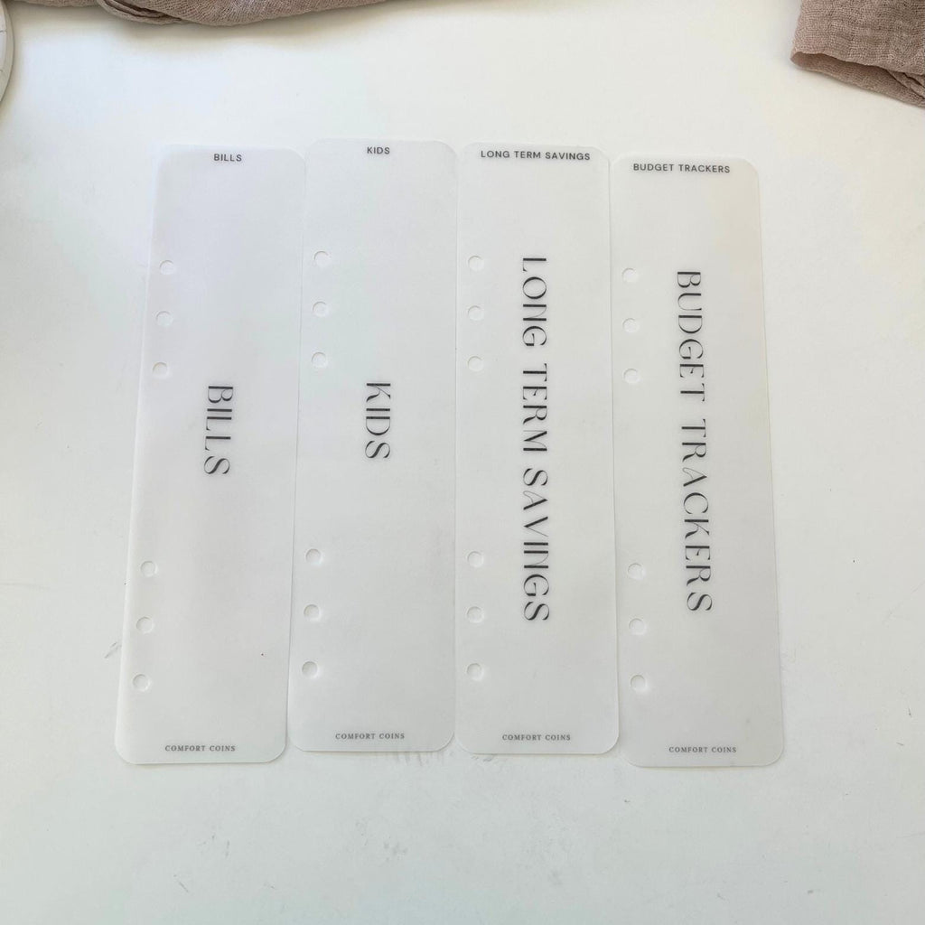 A5 Vellum Category Bookmarks