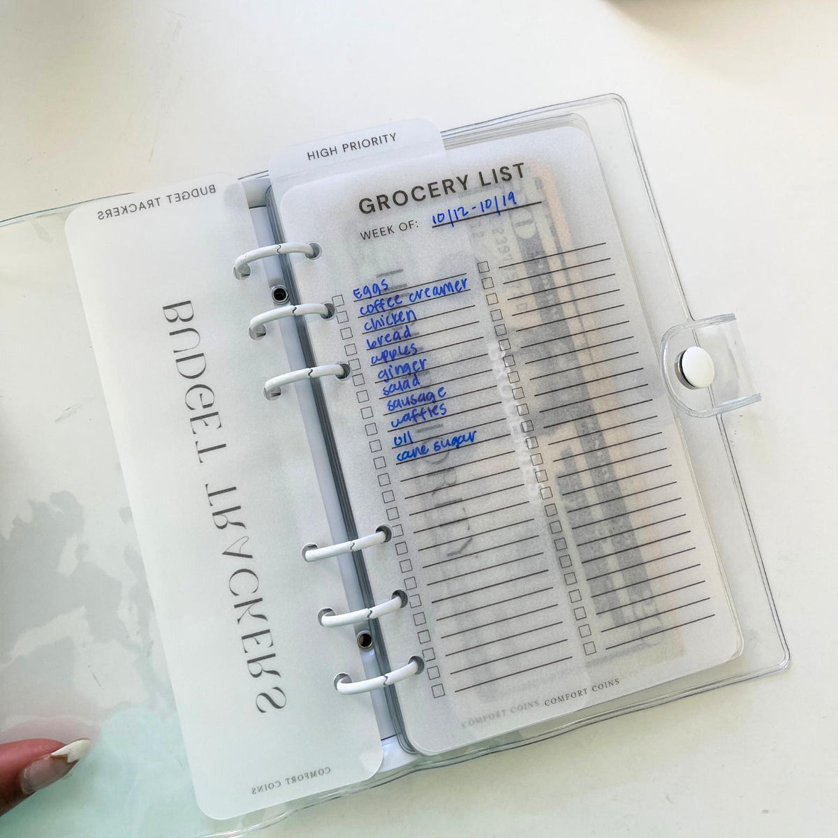 A6 Grocery List Budget Tracker