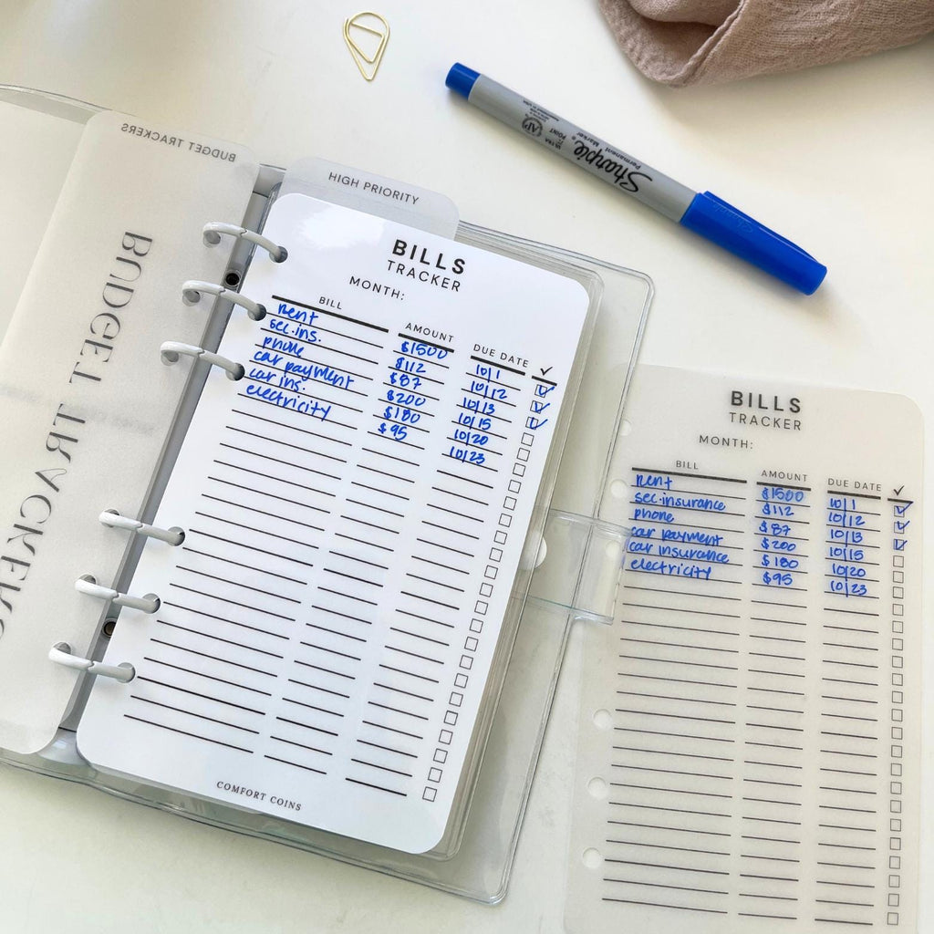 A6 Bill Trackers