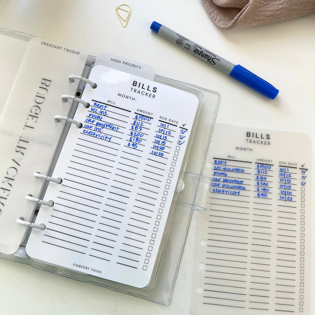 A6 Bill Trackers
