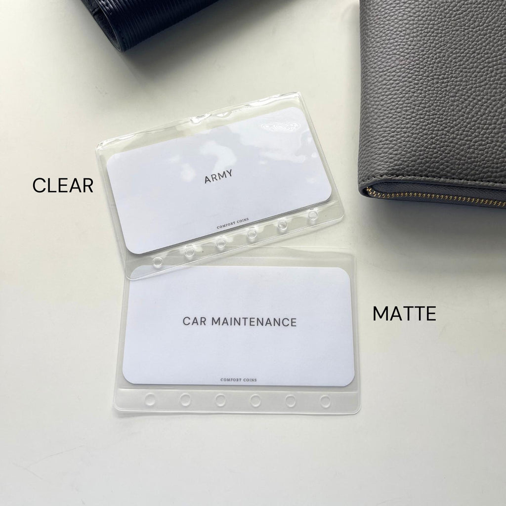 A7 Clear/ Matte Zipless Envelopes
