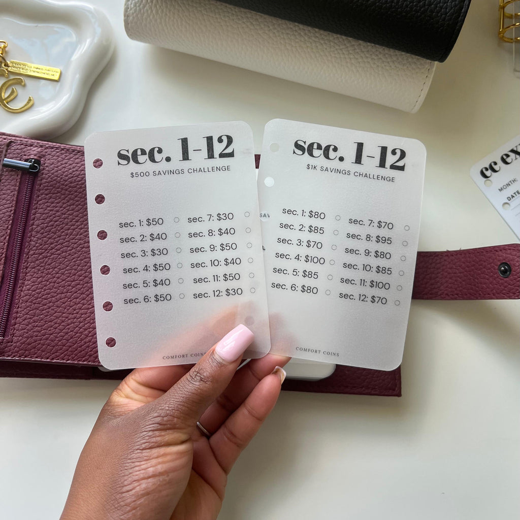 A7 500, 1K + Custom Envelope Challenge Inserts & Envelopes