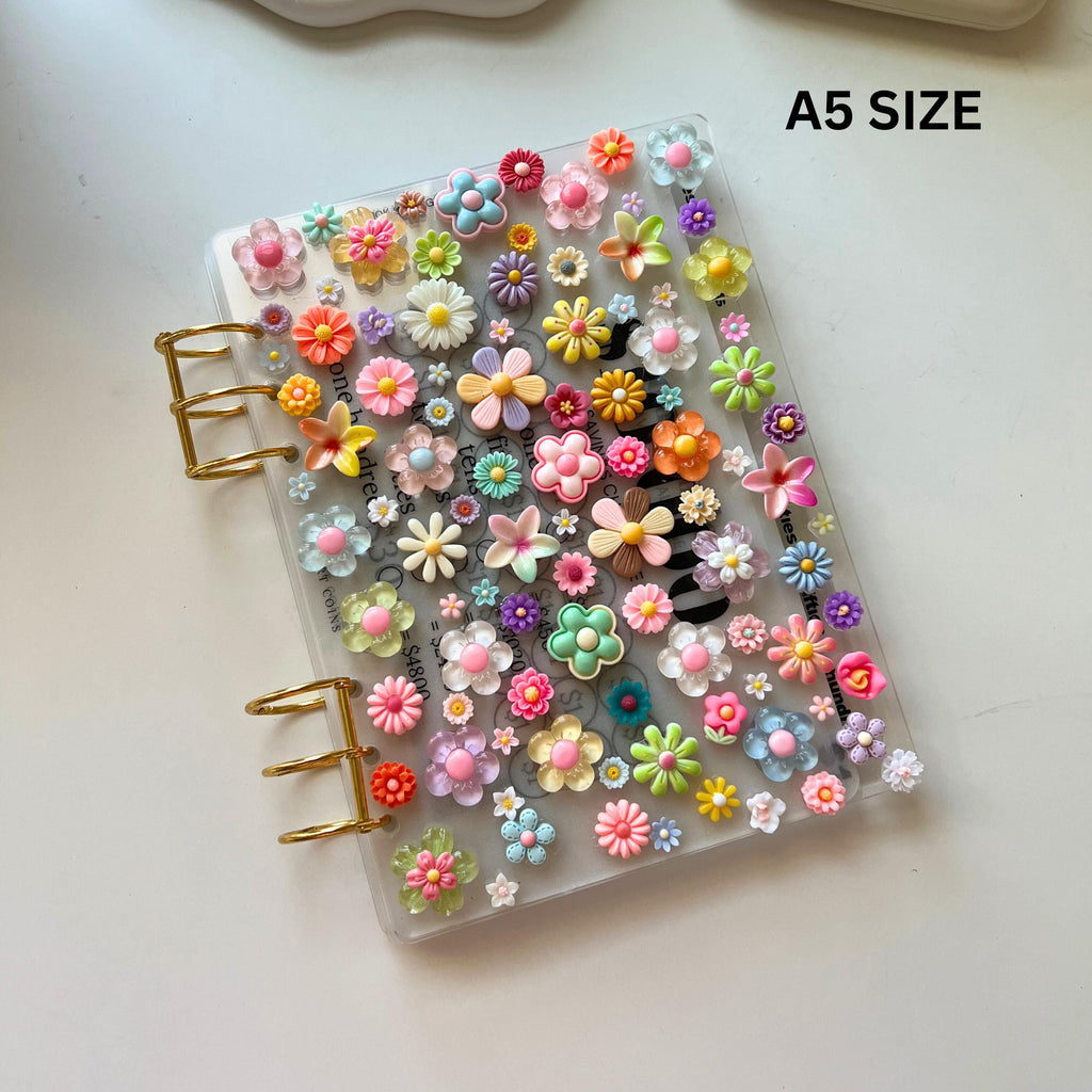 A5/A6/A7 Flower Charmed Acrylic Binders