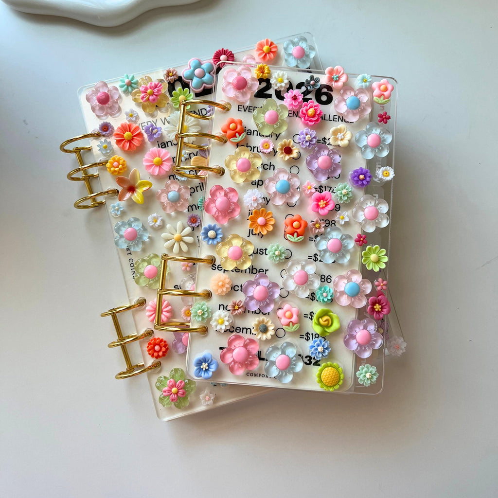 A5/A6/A7 Flower Charmed Acrylic Binders