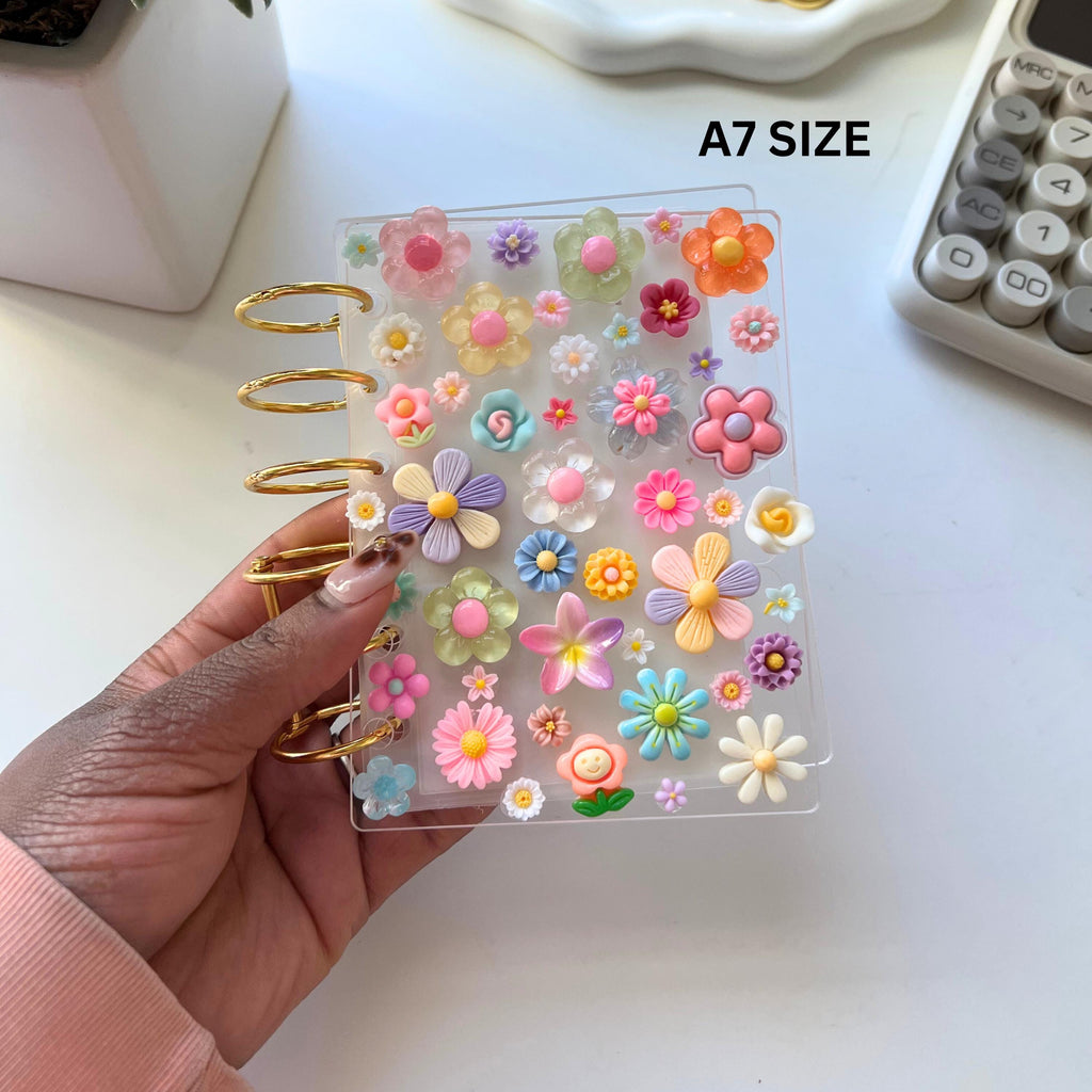 A5/A6/A7 Flower Charmed Acrylic Binders