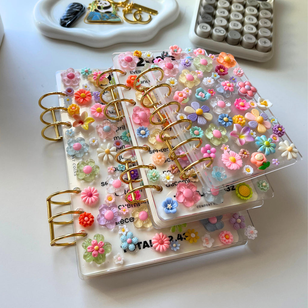 A5/A6/A7 Flower Charmed Acrylic Binders