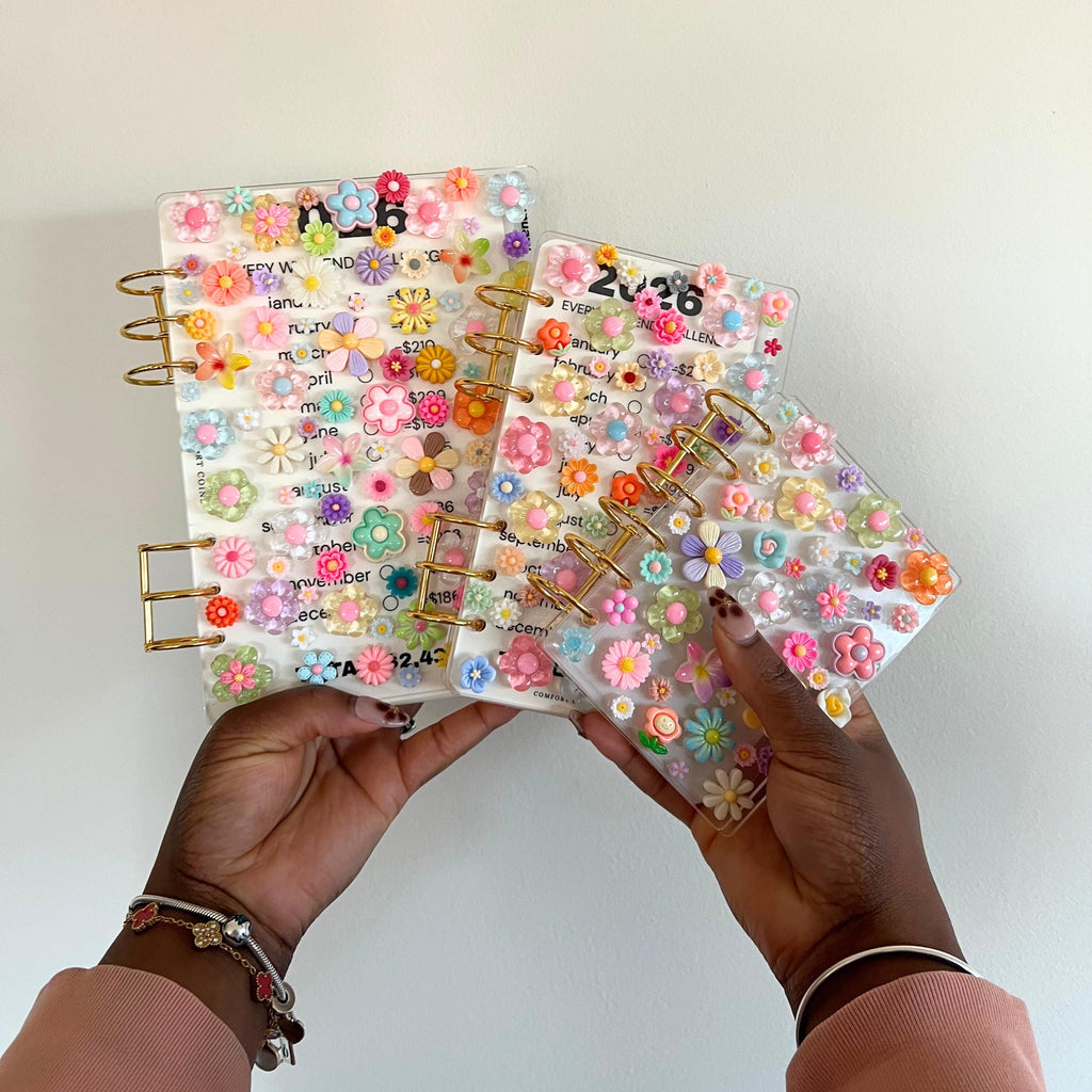 A5/A6/A7 Flower Charmed Acrylic Binders