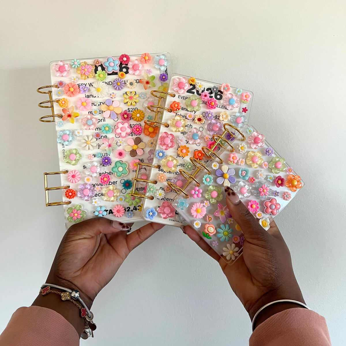A5/A6/A7 Flower Charmed Acrylic Binders