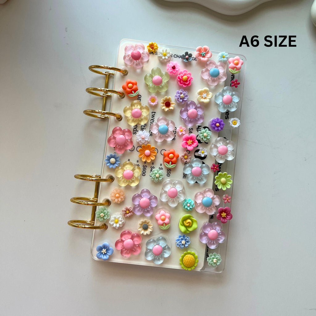 A5/A6/A7 Flower Charmed Acrylic Binders