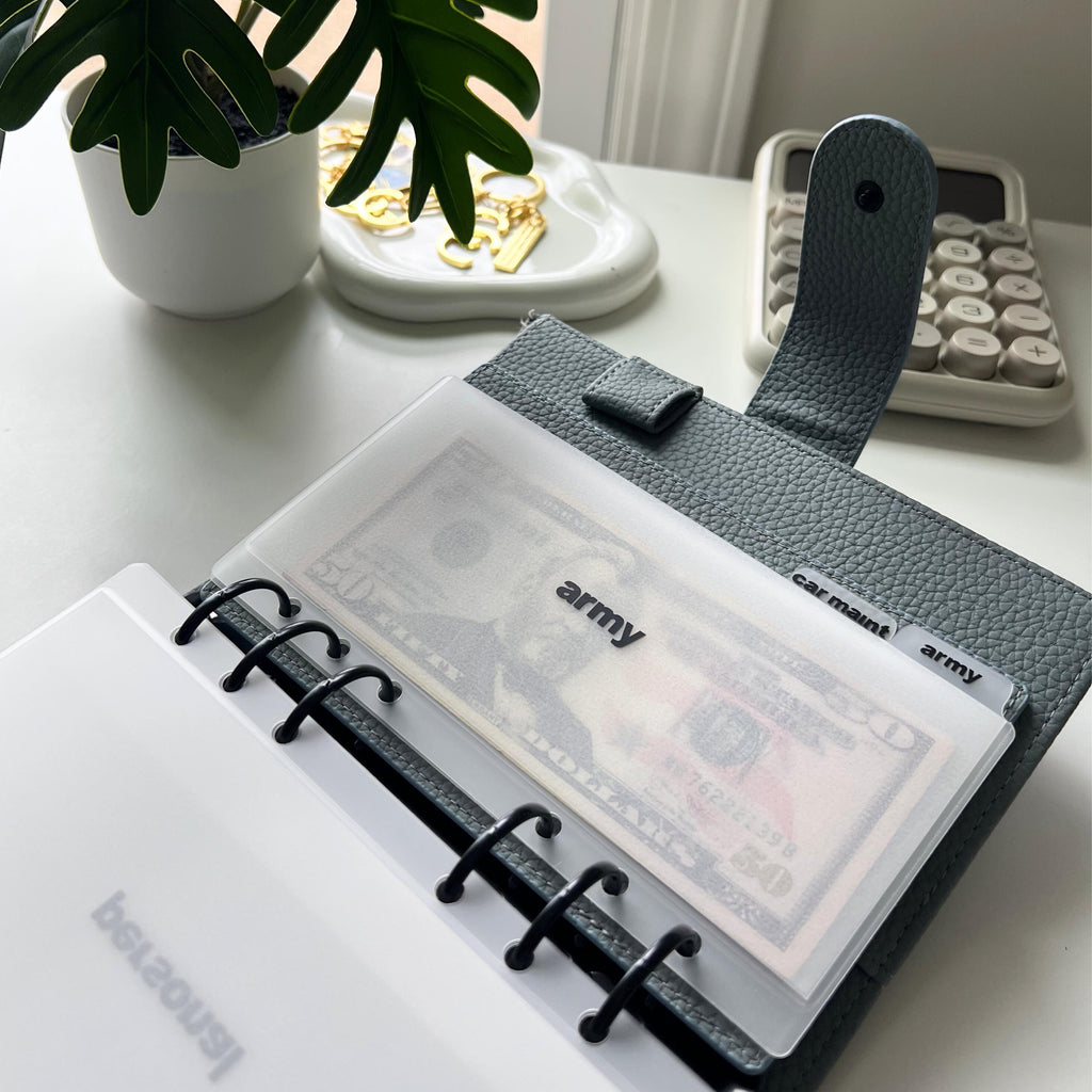 NEW A6 Budget Binders | 30mm Matte Black Rings | Cash Envelope Organizer